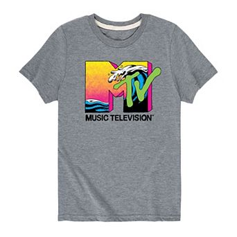 Boys 8-20 MTV Logo Ocean Wave Graphic Tee