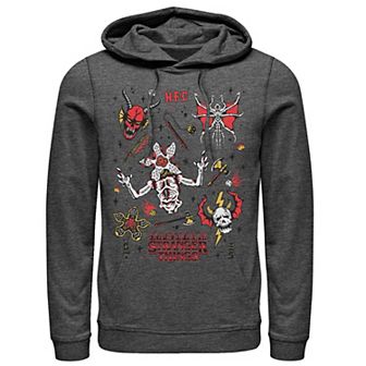 Men's Netflix Stranger things Stranger Flash Sheet Monsters Hoodie