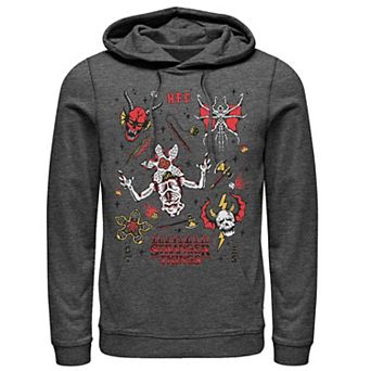 Men's Netflix Stranger things Stranger Flash Sheet Monsters Hoodie