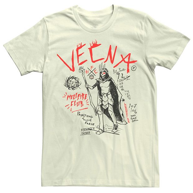 Men's Netflix Stranger Things Vecna Hellfire Club Tee