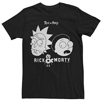 Men's Rick And Morty Logo Face Tee
