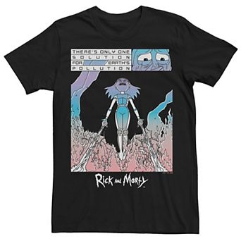 Men's Rick And Morty Solution Pollution Tee