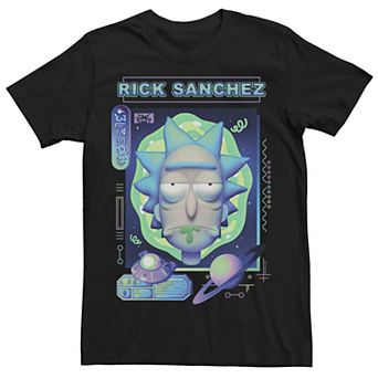 Men's Rick And Morty Sanchez Big Face Tee