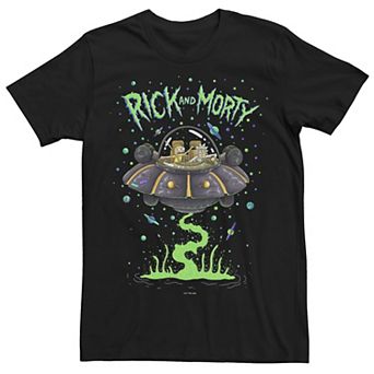 Men's Rick And Morty Spaceship Logo Tee