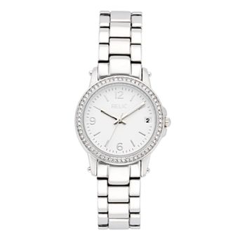 Relic by Fossil Women's Matilda Silver Tone Glitz Watch