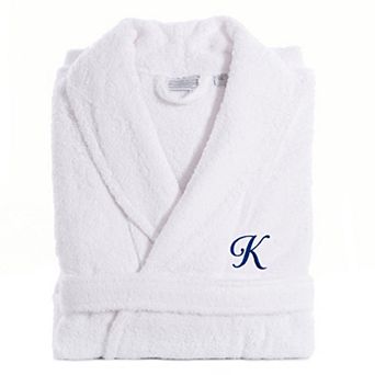 Linum Home Textiles Turkish Cotton Personalized Unisex Tie Front Terry Bathrobe