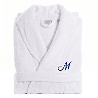 Linum Home Textiles Turkish Cotton Personalized Unisex Tie Front Terry Bathrobe