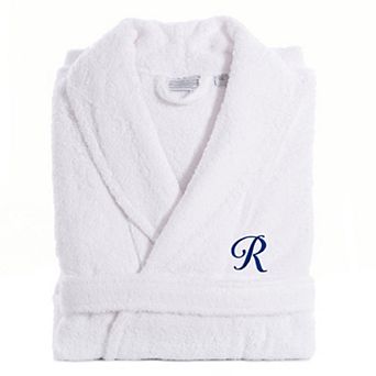 Linum Home Textiles Turkish Cotton Personalized Unisex Tie Front Terry Bathrobe