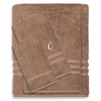 Linum Home Textiles Turkish Cotton Denzi 4 pc Personalized Towel Set