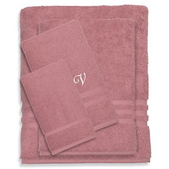 Linum Home Textiles Turkish Cotton Denzi 4 pc Personalized Towel Set