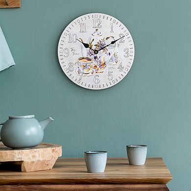 La Crosse Technology 404-2631T-INT 12-Inch Tea Time Quartz Wall Clock