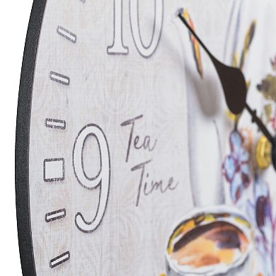 La Crosse Technology 404-2631T-INT 12-Inch Tea Time Quartz Wall Clock