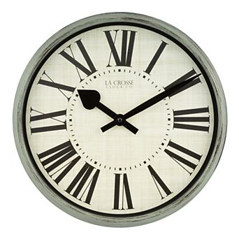 La Crosse Technology 404-3036G 14-Inch Sage Grove Quartz Analog Wall Clock