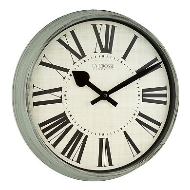 La Crosse Technology 404-3036G 14-Inch Sage Grove Quartz Analog Wall Clock