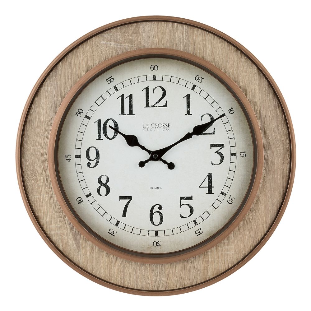 La Crosse Technology 404-3041 16-Inch Livingston Quartz Analog Wall Clock