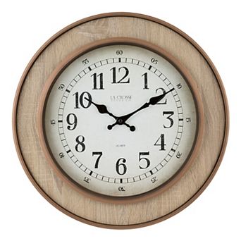 La Crosse Technology 404-3041 16-Inch Livingston Quartz Analog Wall Clock