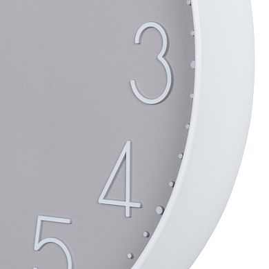 La Crosse Technology 404-3831-INT 12-Inch Gray Quartz Analog Wall Clock