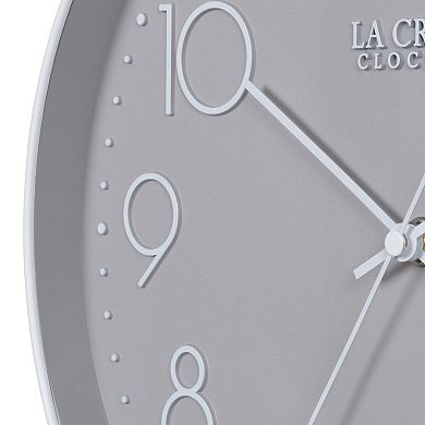 La Crosse Technology 404-3831-INT 12-Inch Gray Quartz Analog Wall Clock