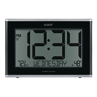 La Crosse Technology 513-05867 in Extra-Large Atomic Digital Clock with Indoor Temperature
