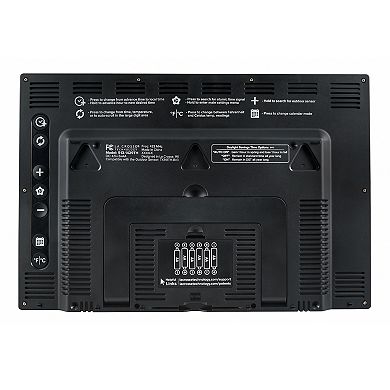 La Crosse Technology 513-63867-INT Extra-Large Atomic Digital Clock with Outdoor Temperature