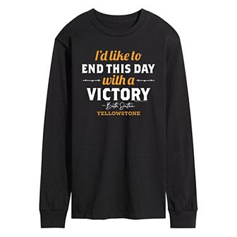 Men's Yellowstone End Day With Victory Long Sleeve Tee