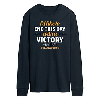Men's Yellowstone End Day With Victory Long Sleeve Tee