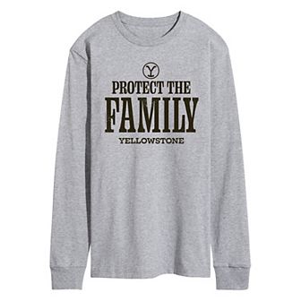Men's Yellowstone Protect The Family Long Sleeve Tee