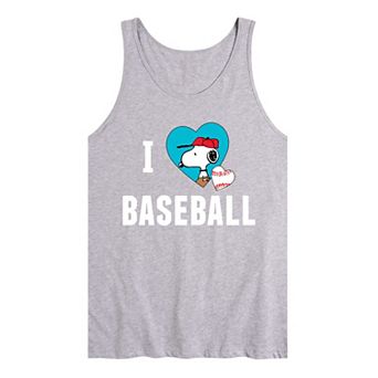 Men's Peanuts I Love Baseball Tank Top