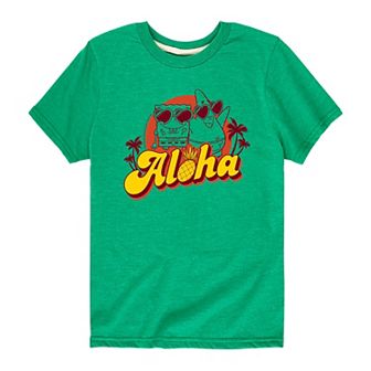 Boys 8-20 Spongebob Aloha Patrick Graphic Tee