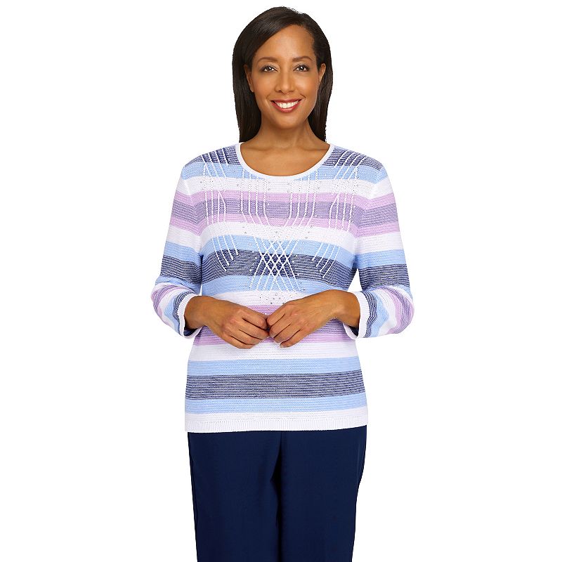 30478764 Petite Alfred Dunner Picture Perfect Stripe Textur sku 30478764