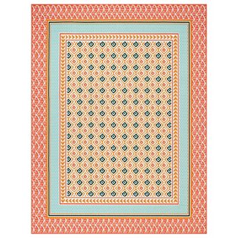 Sonoma Goods For Life® Indoor/Outdoor Warm Geo Border Rug