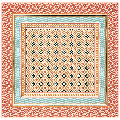 Sonoma Goods For Life® Indoor/Outdoor Warm Geo Border Throw & Area Rug