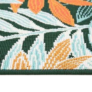 Sonoma Goods For Life® Indoor/Outdoor Red Whimsy Palm Throw & Area Rug