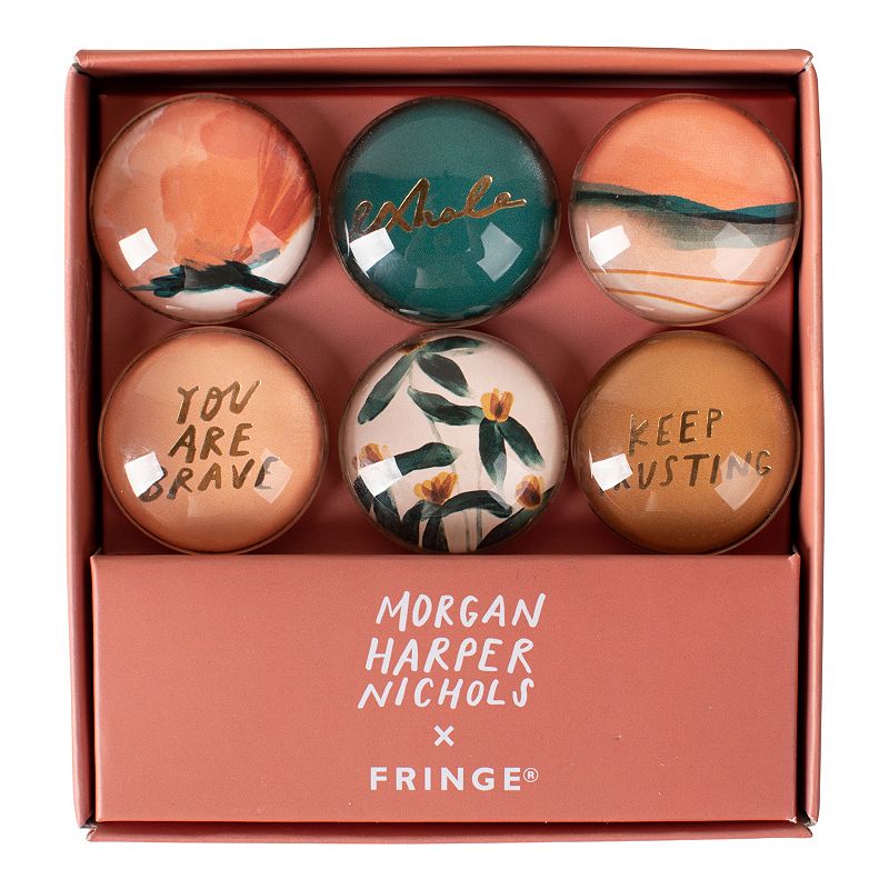 Morgan Harper Nichols Set of 6 Boxed Magnets by Fringe Studio, Multicolor