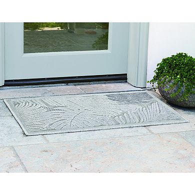 Sonoma Goods For Life® Indoor/Outdoor Neutral Palm Leaves Throw & Area Rug