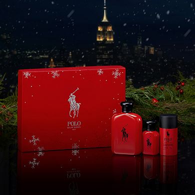 Ralph Lauren Polo Red Eau de Toilette 3-Piece Holiday Cologne Gift Set