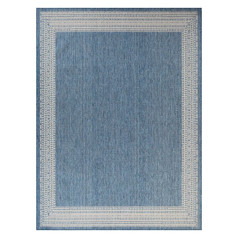 Sonoma Goods For Life Indoor/Outdoor Blue Global Border Throw & Area Rug, 4