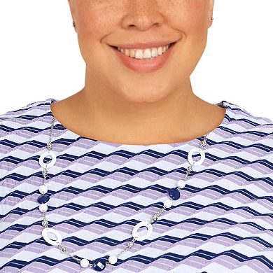 Plus Size Alfred Dunner Picture Perfect Ombre Stripe Top