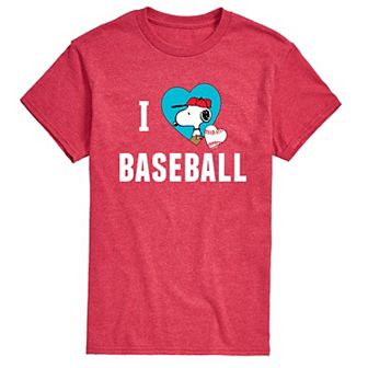 Men's Peanuts I Love Baseball Tee