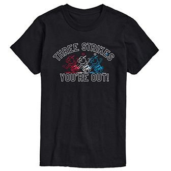 Men's Peanuts Three Strikes Tee