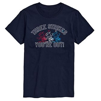 Men's Peanuts Three Strikes Tee