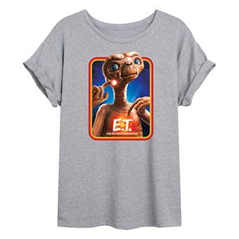 Junior's E.T. Retro Frame Oversized Graphic Tee
