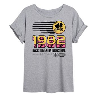 Junior's E.T. 1982 Logo Oversized Graphic Tee