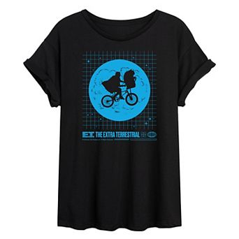 Juniors' E.T. Blue Moon Oversized Graphic Tee