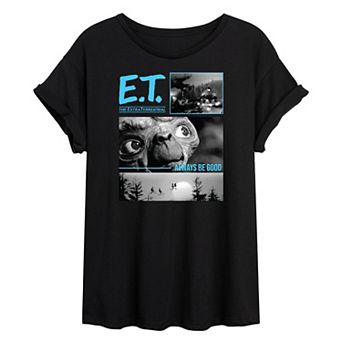 Juniors' E.T. Always Be Good Oversized Graphic Tee