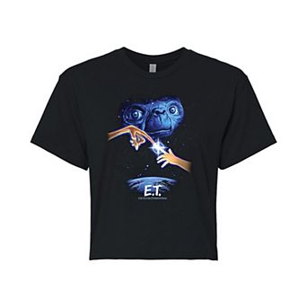 Juniors' E.T. Earth Cropped Graphic Tee