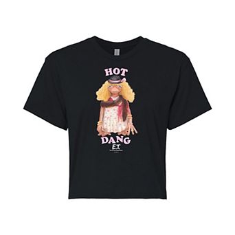Juniors' E.T. Hot Dang Cropped Graphic Tee