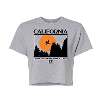 Juniors' E.T. Over The Moon Cropped Graphic Tee