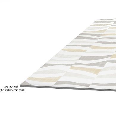 Achim Retro Linen Waves 12'' x 12'' 20-piece Self Adhesive Vinyl Floor Tile Set