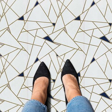 Achim Retro Edge 12'' x 12'' 20-piece Self Adhesive Vinyl Floor Tile Set
